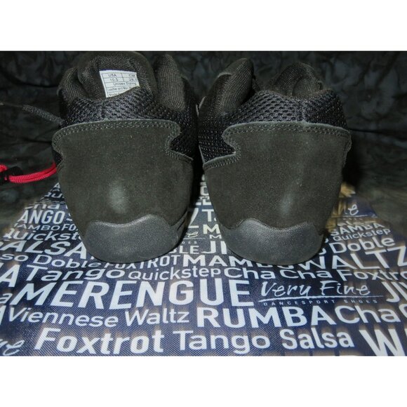 Very Fine Black Onyx Unisex Jazz Street Latin Exercise Ballroom Dance Sneakers - Picture 3 of 9